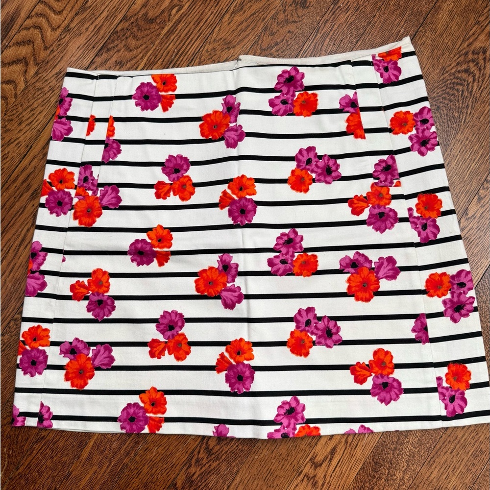 J Crew Floral Striped Women's Skirt
